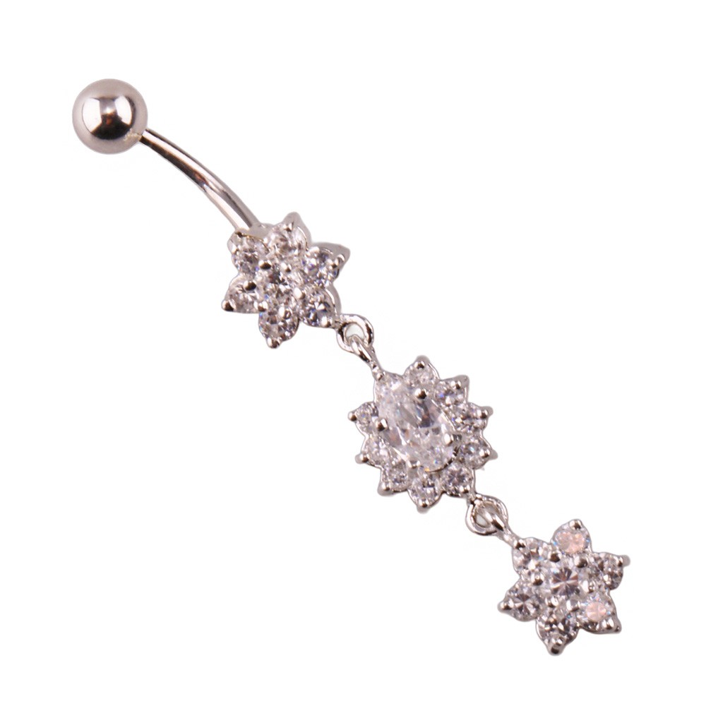 Miu 7 Gümüş Göbek Piercing Küpe Ms3262