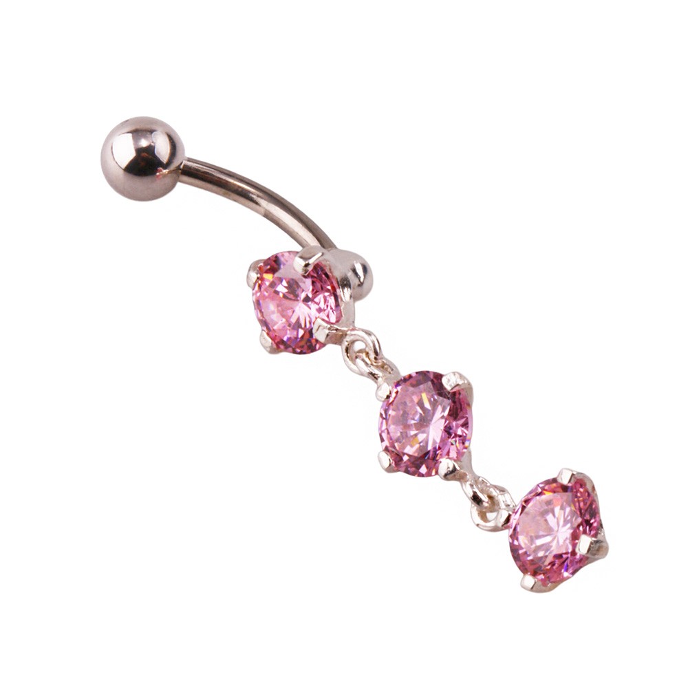 Miu 9 Gümüş Göbek Piercing Küpe Ms3264