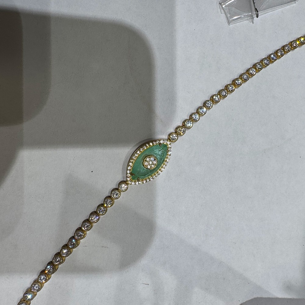 Göz 2 Gümüş Bileklik Ms3283