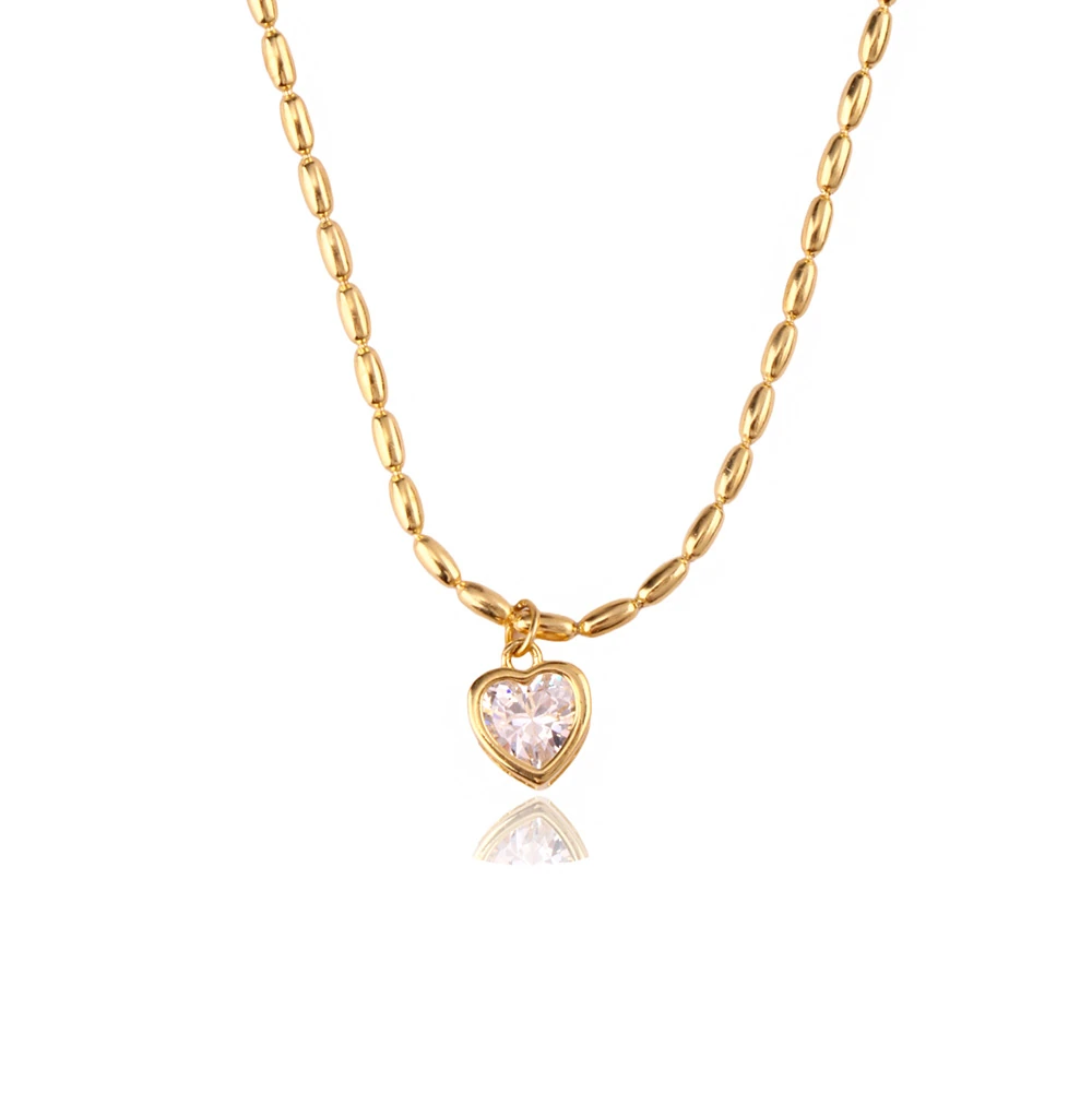 Kalp Gümüş Kolye MS3855