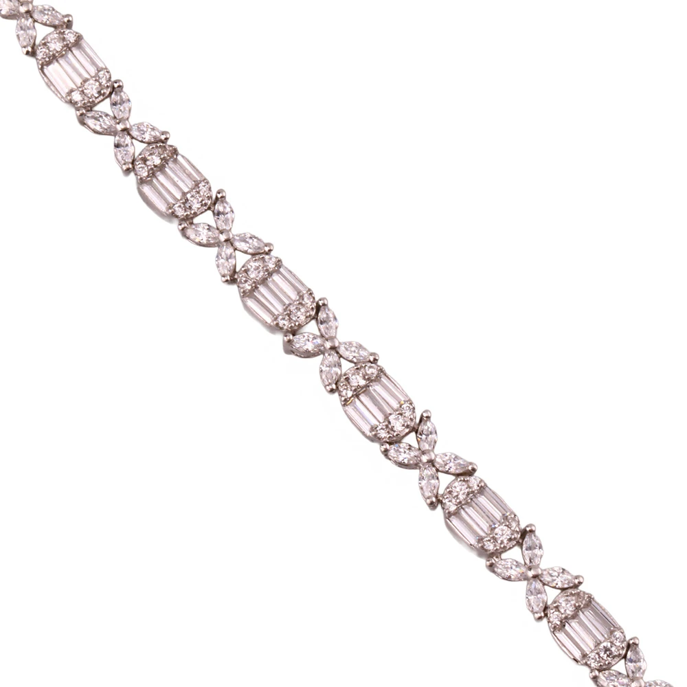 Monci S 9 Tennis Gümüş Bileklik Ms3300