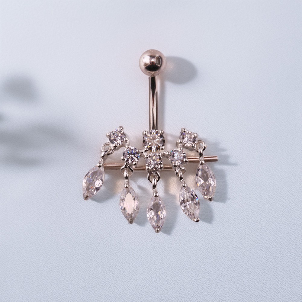 Miu 4 Gümüş Göbek Piercing Küpe Ms3259