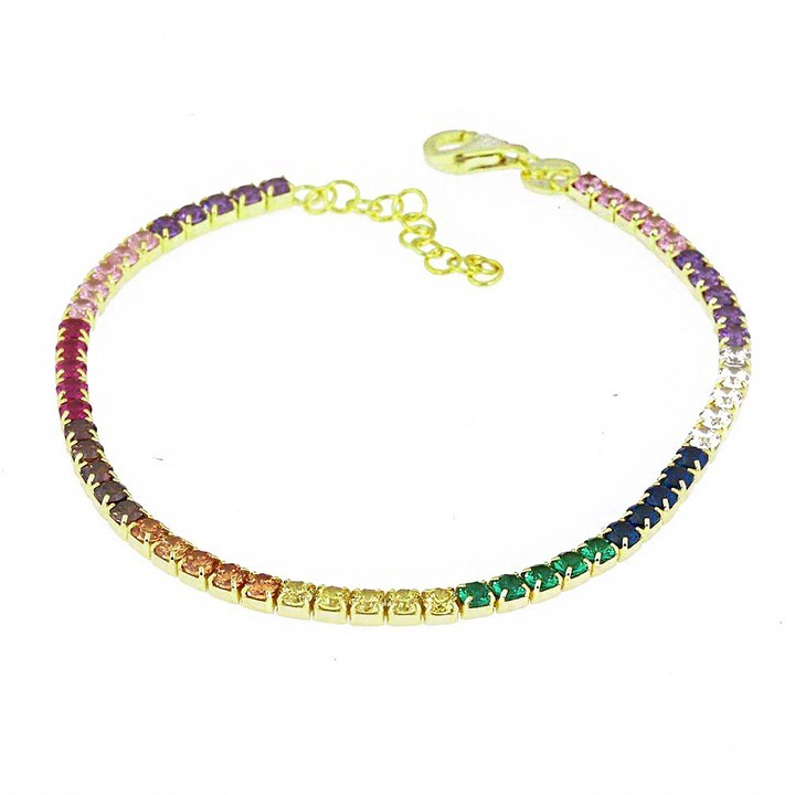 Masaliko Rainbow Gümüş Bileklik SB1258