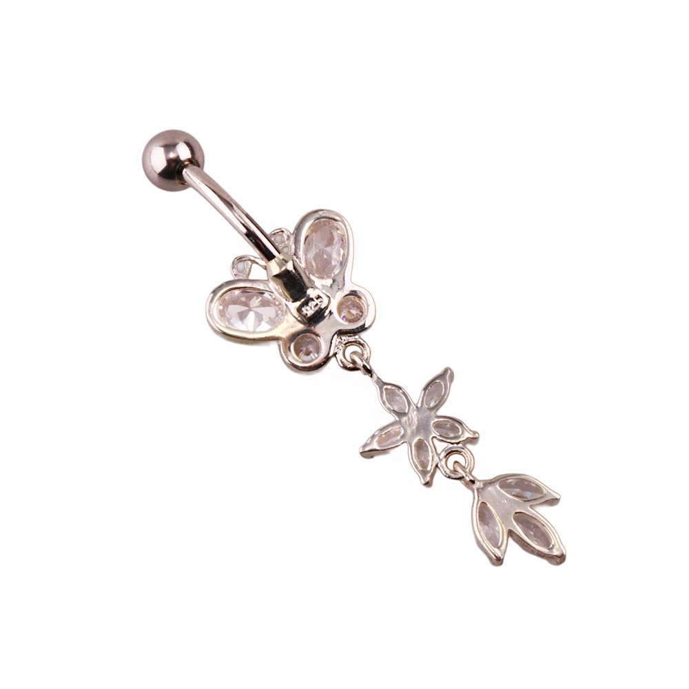 Miu 6 Gümüş Göbek Piercing Küpe Ms3261