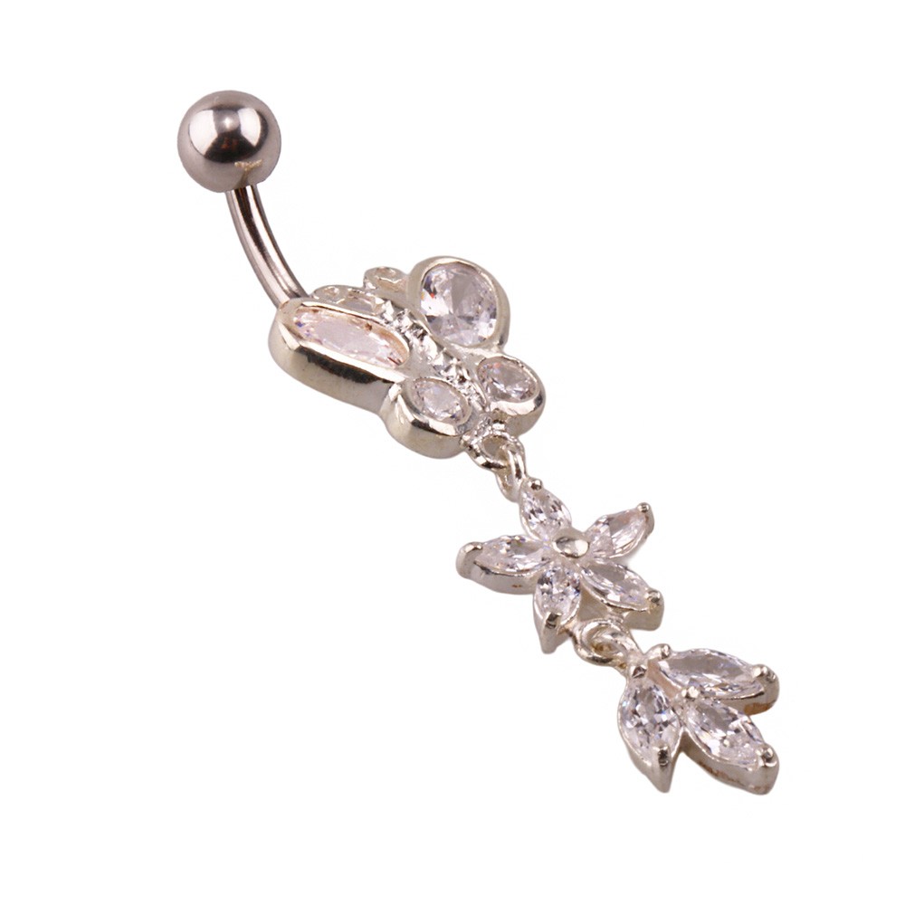 Miu 6 Gümüş Göbek Piercing Küpe Ms3261