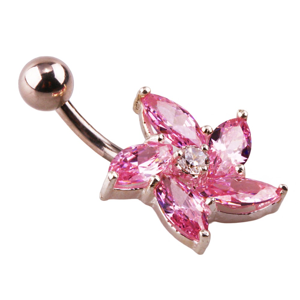 Miu 8 Gümüş Göbek Piercing Küpe Ms3263