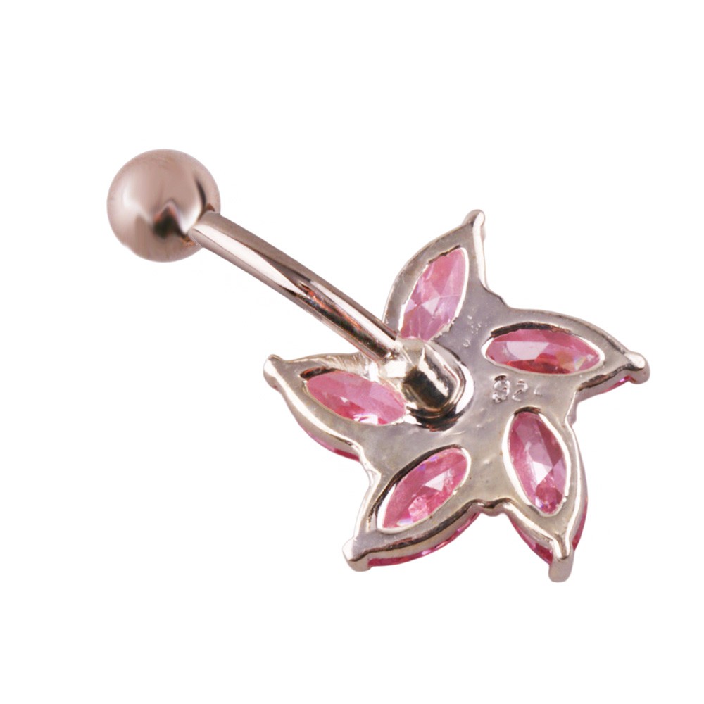 Miu 8 Gümüş Göbek Piercing Küpe Ms3263