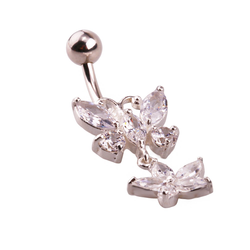 Miu 5 Gümüş Göbek Piercing Küpe Ms3260