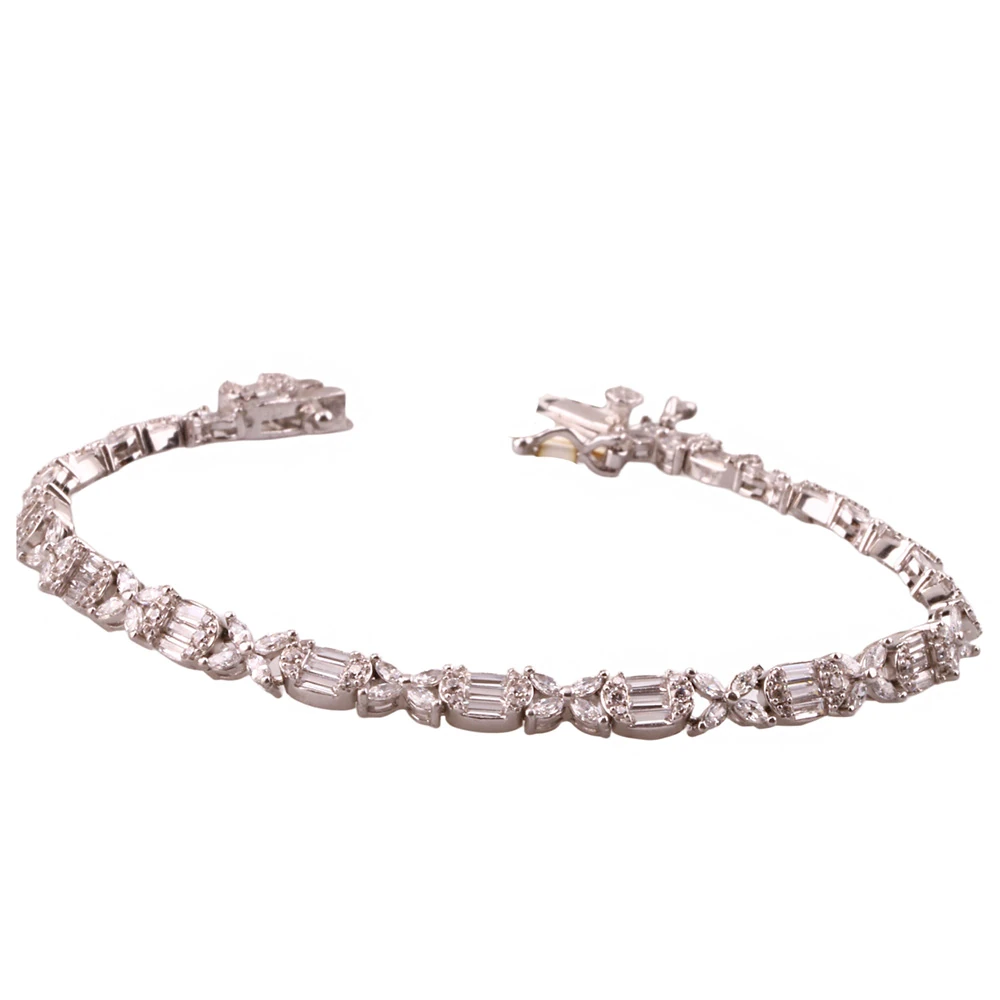 Monci S 9 Tennis Gümüş Bileklik Ms3300