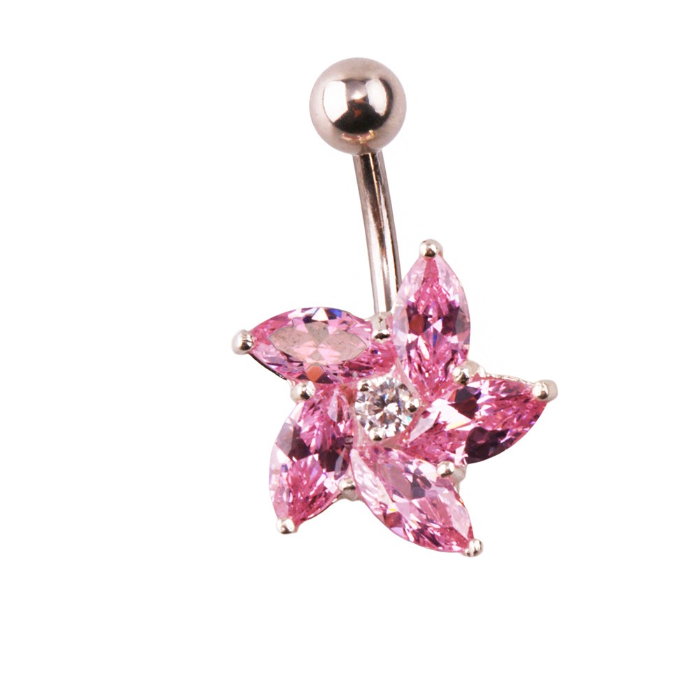 Miu 8 Gümüş Göbek Piercing Küpe Ms3263