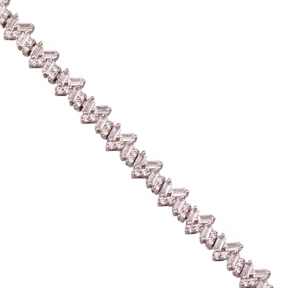 Monci S 4 Tennis Gümüş Bileklik Ms3295