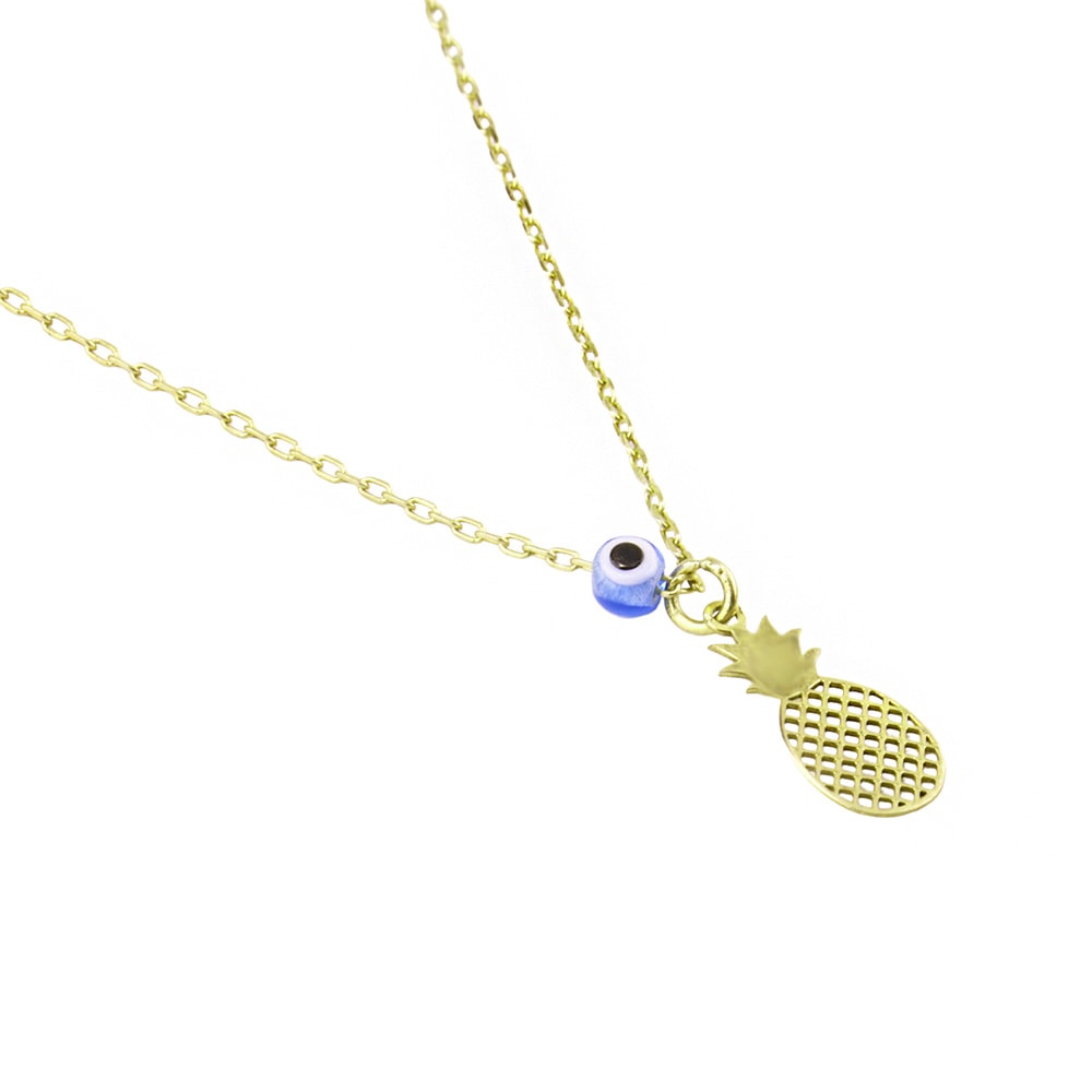 Ananas Gümüş Kolye Ms3330