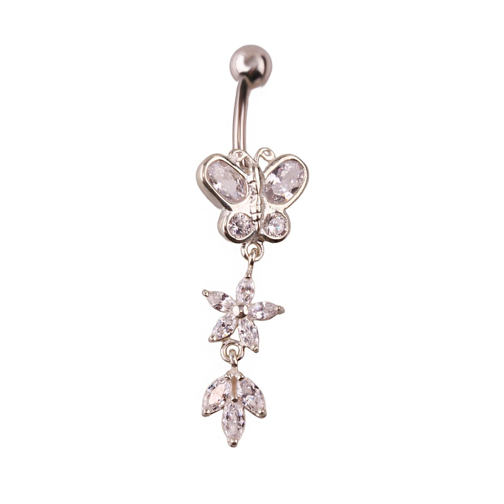 Miu 6 Gümüş Göbek Piercing Küpe Ms3261