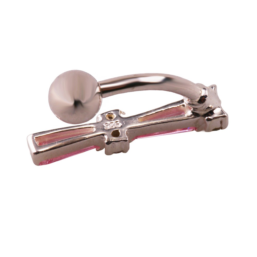 Miu 1 Gümüş Göbek Piercing Küpe Ms3256