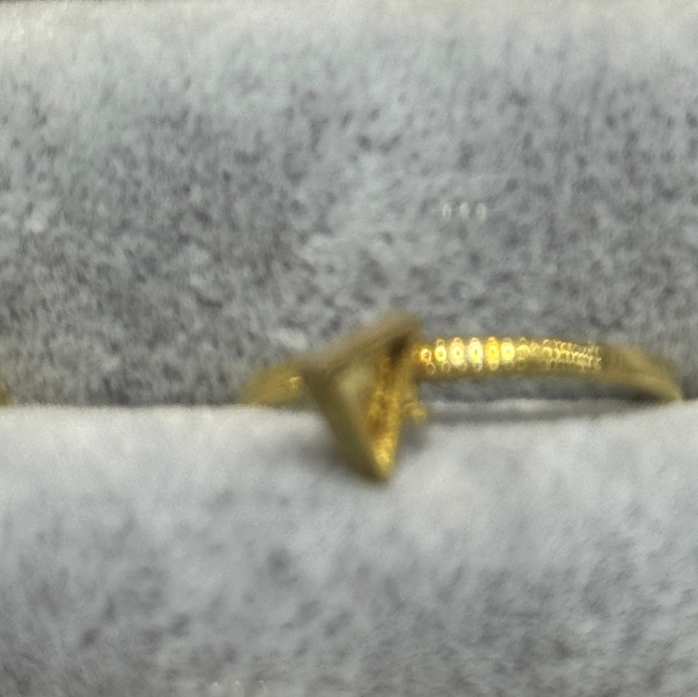 Minimal Üçgen Gümüş Yüzük Ms3451