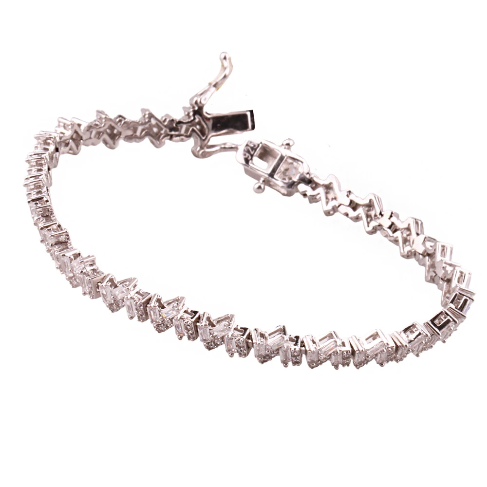 Monci S 4 Tennis Gümüş Bileklik Ms3295