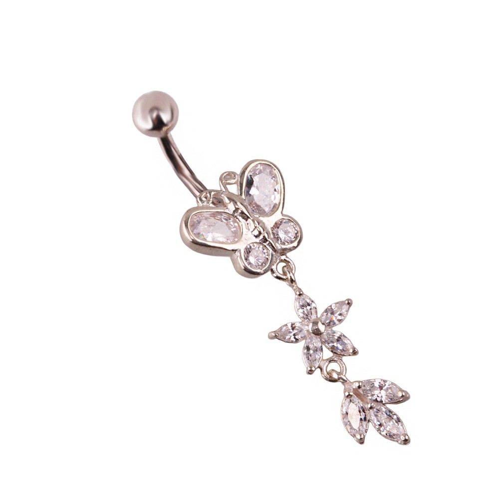 Miu 6 Gümüş Göbek Piercing Küpe Ms3261