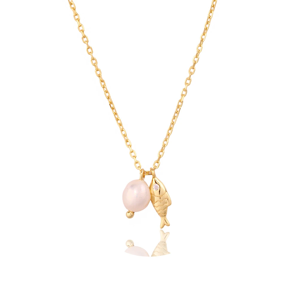 Balık Gümüş Kolye MS3859