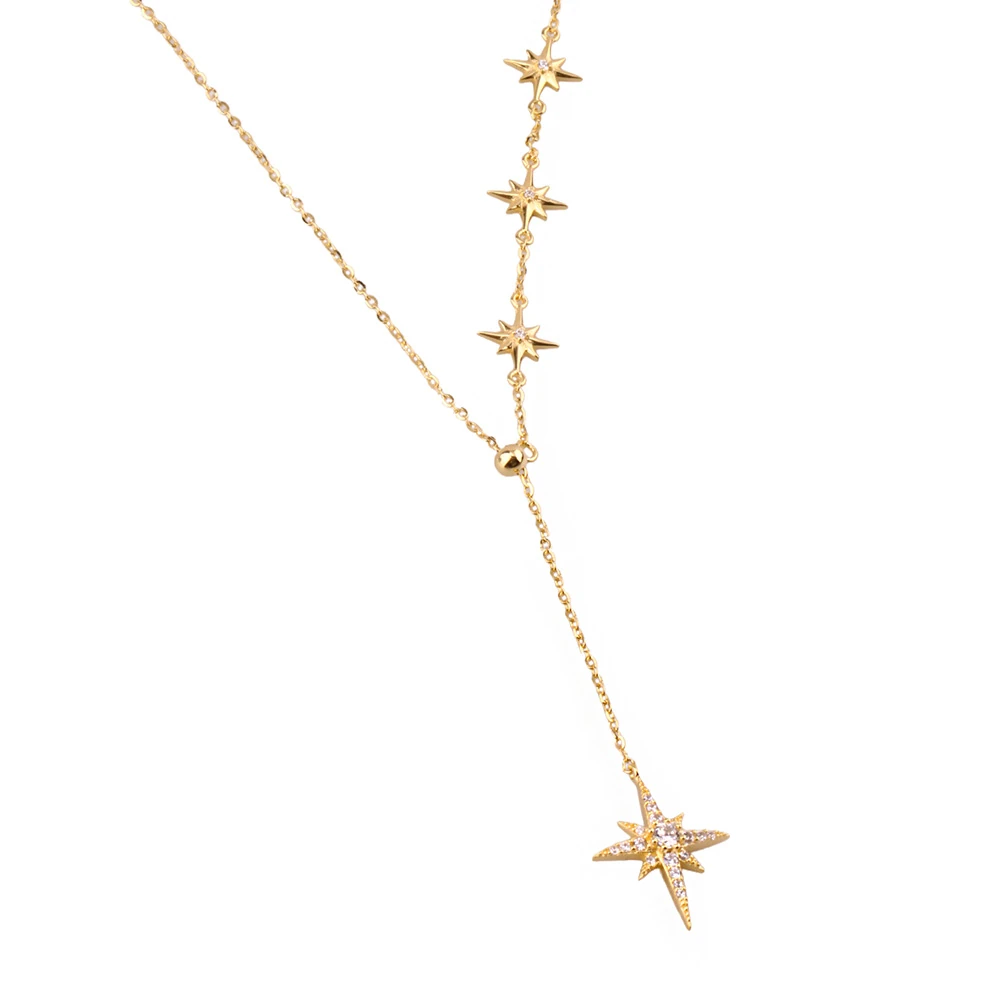 Y Kutup Yıldızı Gümüş Kolye MS3847