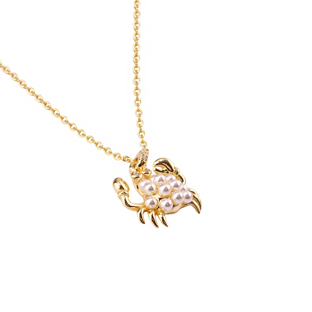 Yengeç Gümüş Kolye MS3852