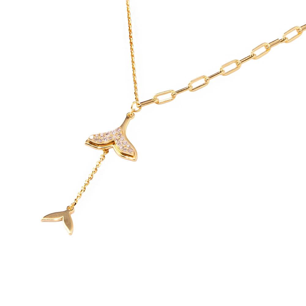 Vi Y Gümüş Kolye MS3861