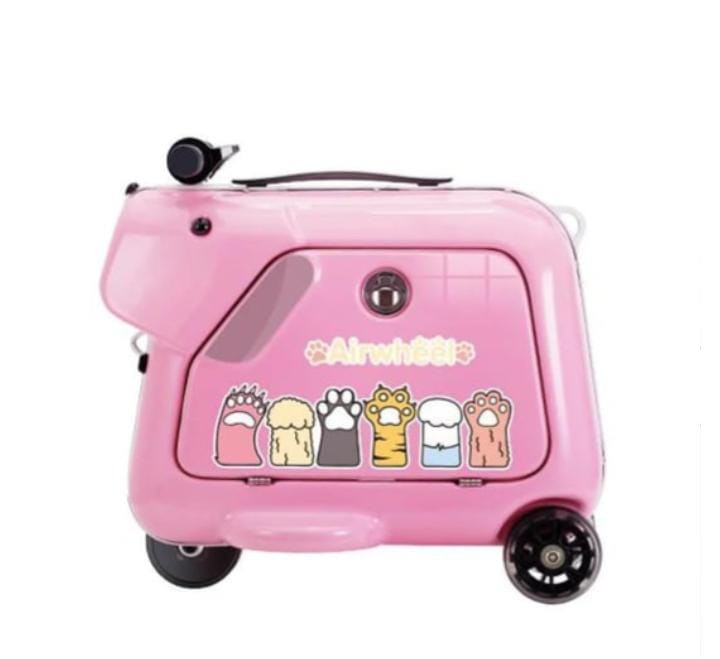 Airwheel SQ3 Çocuklar İçin Elektrikli Binilebilir Scooter Valiz - Kabin Boy - Pembe