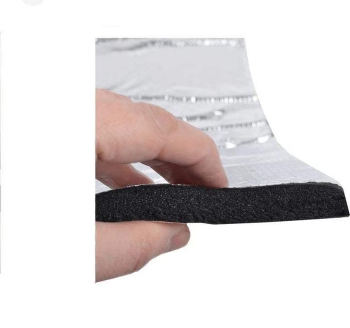 048.0005 Alüminyum Folyolu Ses ve Isı Yalıtım Malzemesi - Kendinden Yapışkanlı -100x100 cm Kalınlık: 6 mm