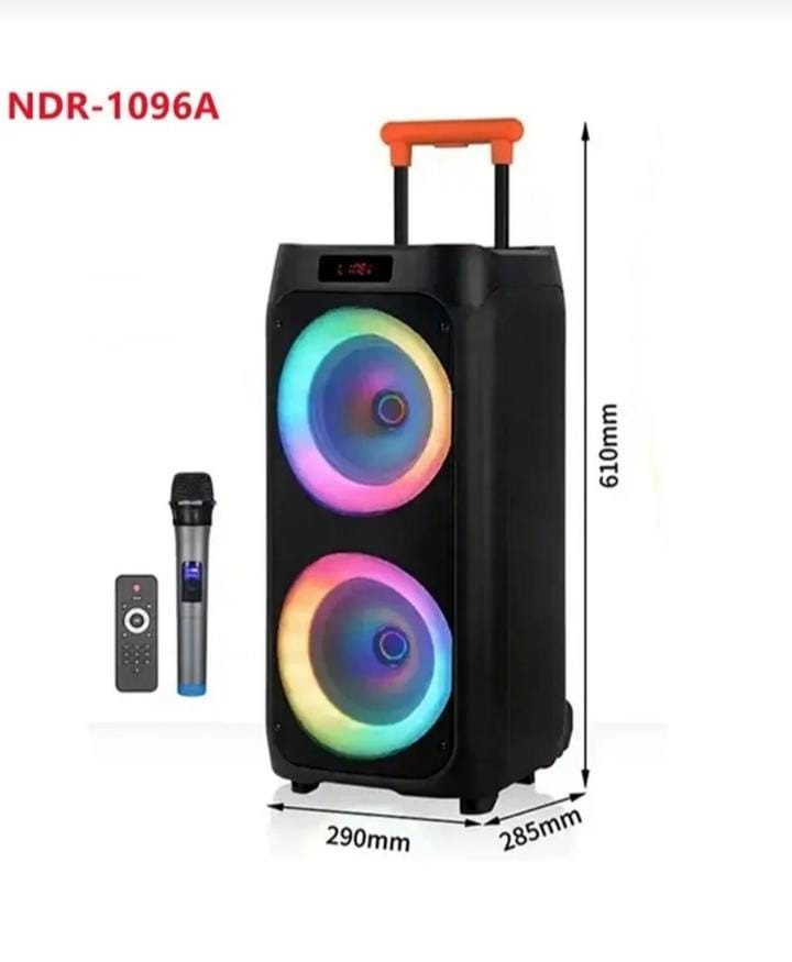 029.0008 Partybox- Bluetooth Hoparlör -Taşınabilir-Kablosuz-Junglee-NDR-1096A Büyük Boy-Tekerlekli 