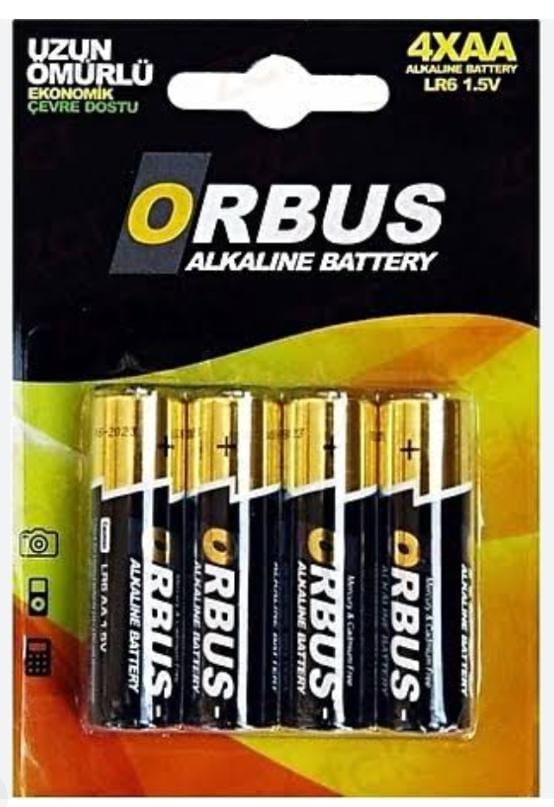 033.0007 ORBUS PIL ALKALIN AA 4LU LR06 