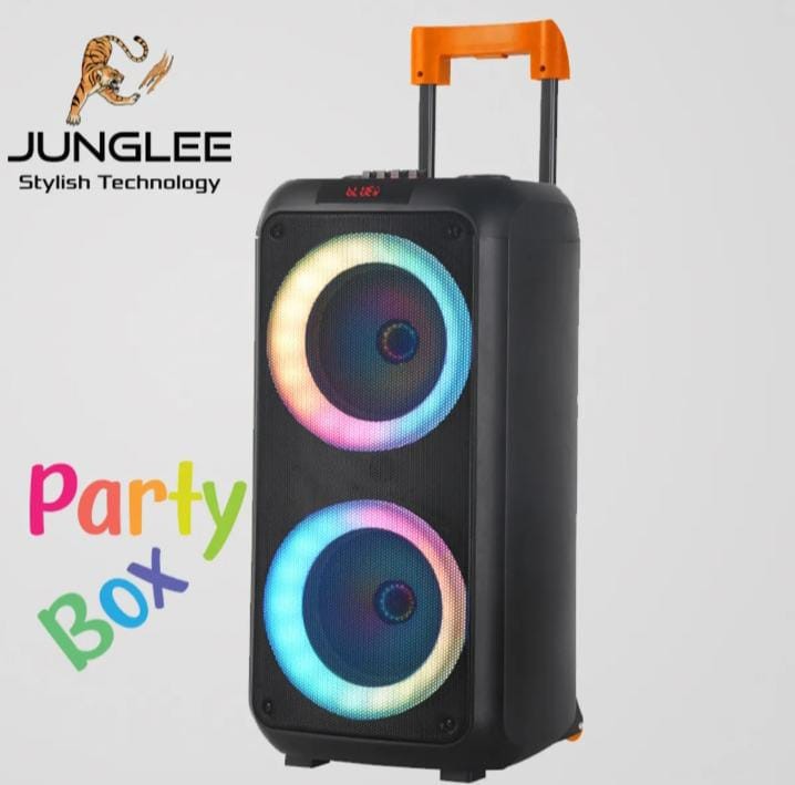 029.0008 Partybox- Bluetooth Hoparlör -Taşınabilir-Kablosuz-Junglee-NDR-1096A Büyük Boy-Tekerlekli 