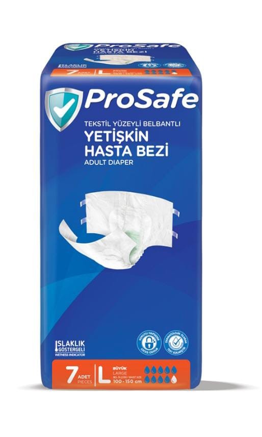 040.0004 Hasta Bezi - Prosafe Belbantlı Büyük Boy 7 li