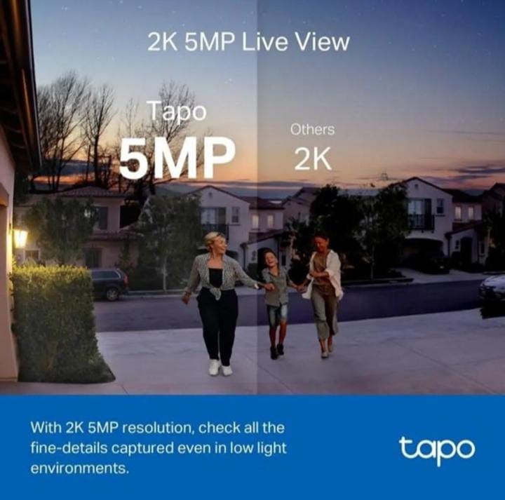 037.0002 Akıllı Görüntülü Kapı Zili - Pilli -Gece Görüşlü - Tp-Link Tapo D230s1 