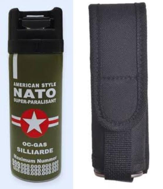 005.0004 Biber Gazı Sprey - 40 Ml-Nato ve Kılıfı 