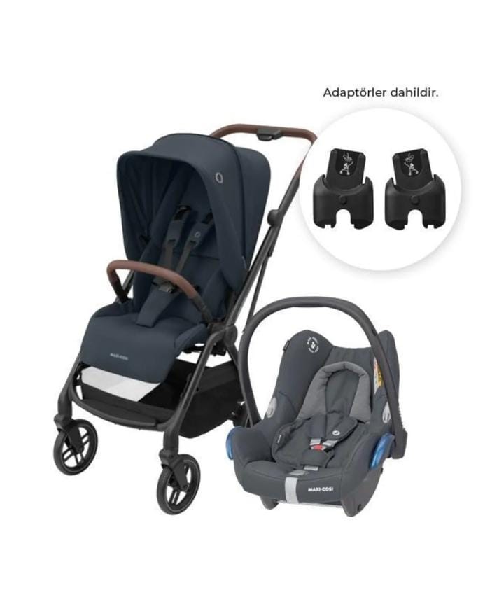 004.0001 Bebek Arabası -Tek Elle Katlanabilir - Seyahat Sistem - Maxi Cosi - Leona2 Cabriofix