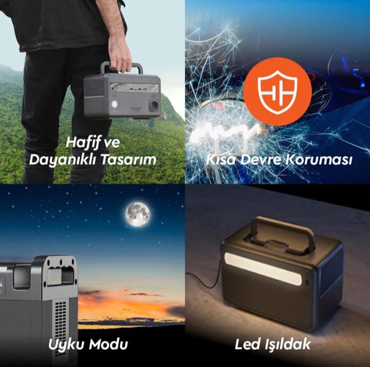 Taşınabilir Güç Kaynağı - Teksan Jeneratör Go On 600 W 