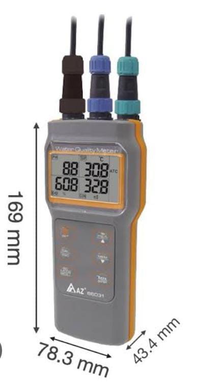 036.0008 Su Kalitesi Ölçüm Cihazı  - Az Instrument - AZ86031 Combo ( Ph -TDS -Oksijen-Tuzluluk-İletkenlik-Sıcaklık )