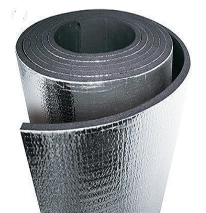 048.0005 Alüminyum Folyolu Ses ve Isı Yalıtım Malzemesi - Kendinden Yapışkanlı -100x100 cm Kalınlık: 6 mm