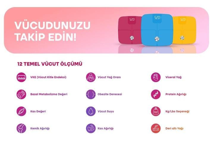 036.0001 Akıllı Tartı Plus - Nautica Red-NTSCO217