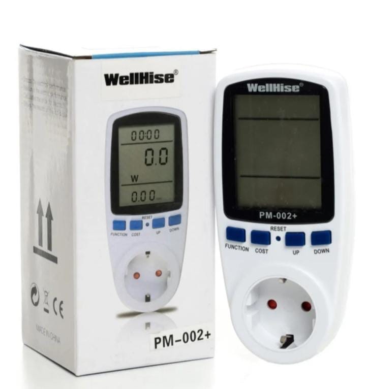 036.0002 Dijital Wattmetre- Enerji Tüketim Ölçer - Wellhise Pm002 16a 3680W