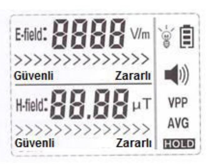 036.0004 Radyasyon Ölçer Elektromanyetik Alan Ölçer - Benetech - Gm3120