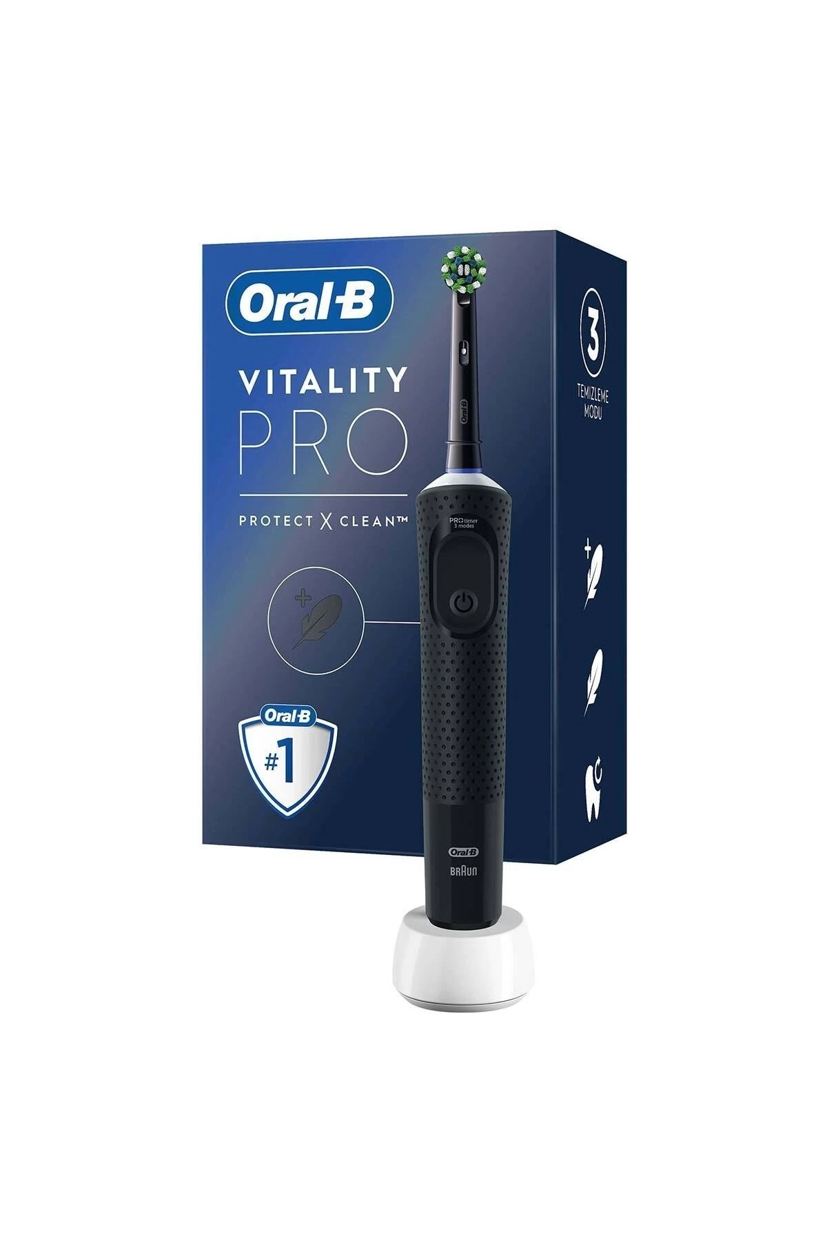 Oral-B D103 Vitality Pro Protect X Clear Şarjlı Diş Fırçası
