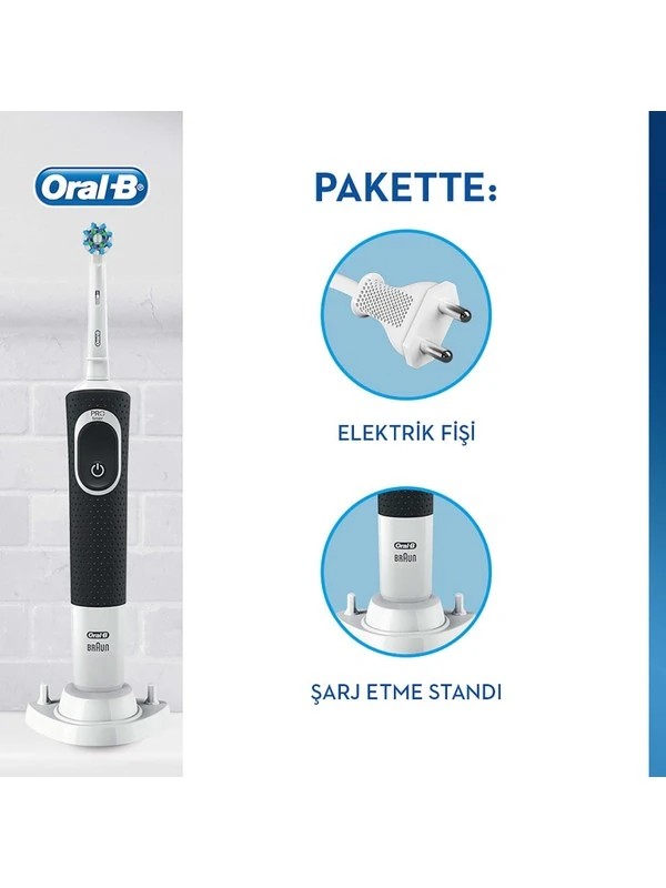 Oral-B Vitality D150 Şarj Edilebilir Diş Fırçası Cross Action+ 1 Yedek Başlık