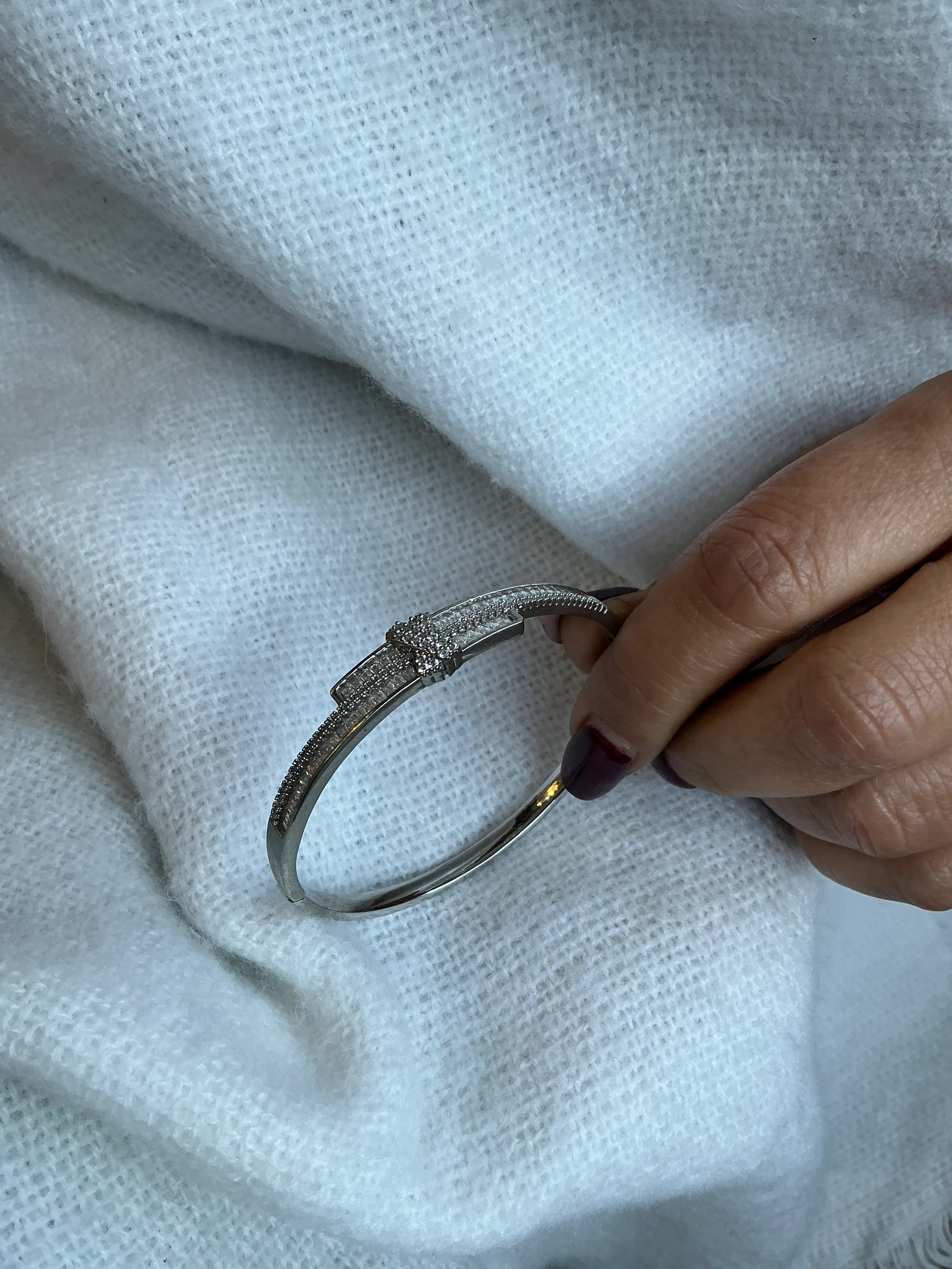 Silver Cartiier Kelepçe