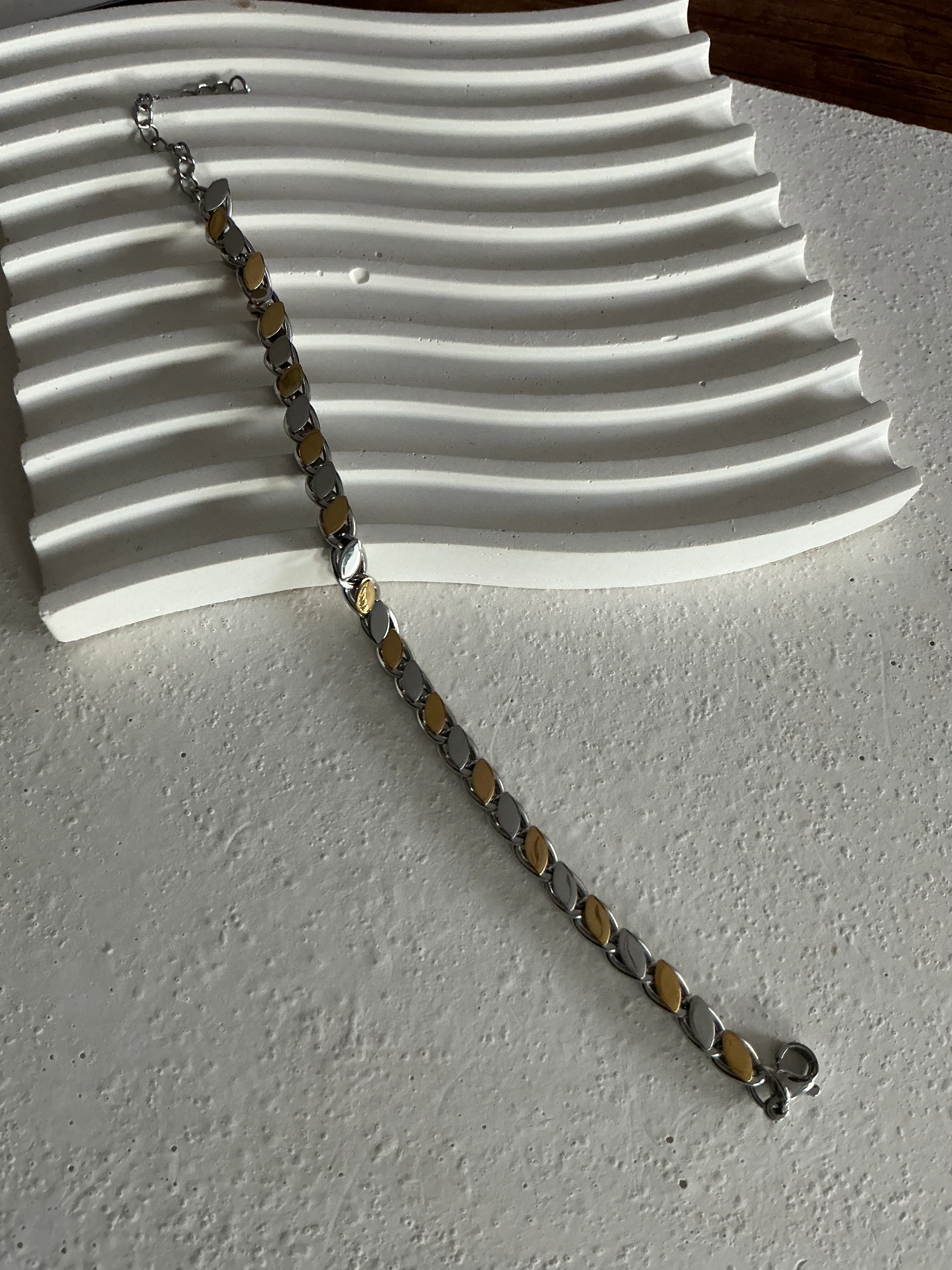 Arpa 2 Renk Çelik Bileklik