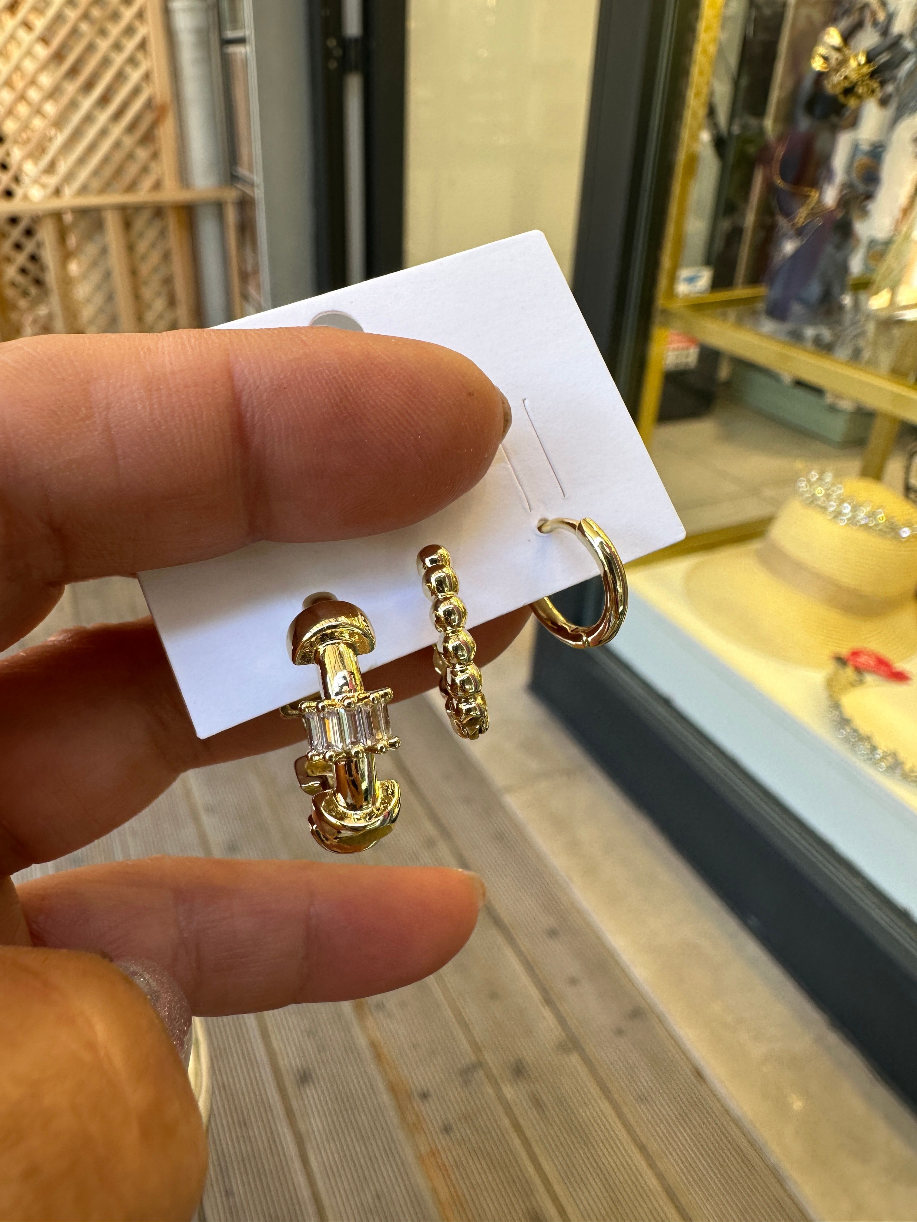 Özel Seri Mers Gold Set Küpe