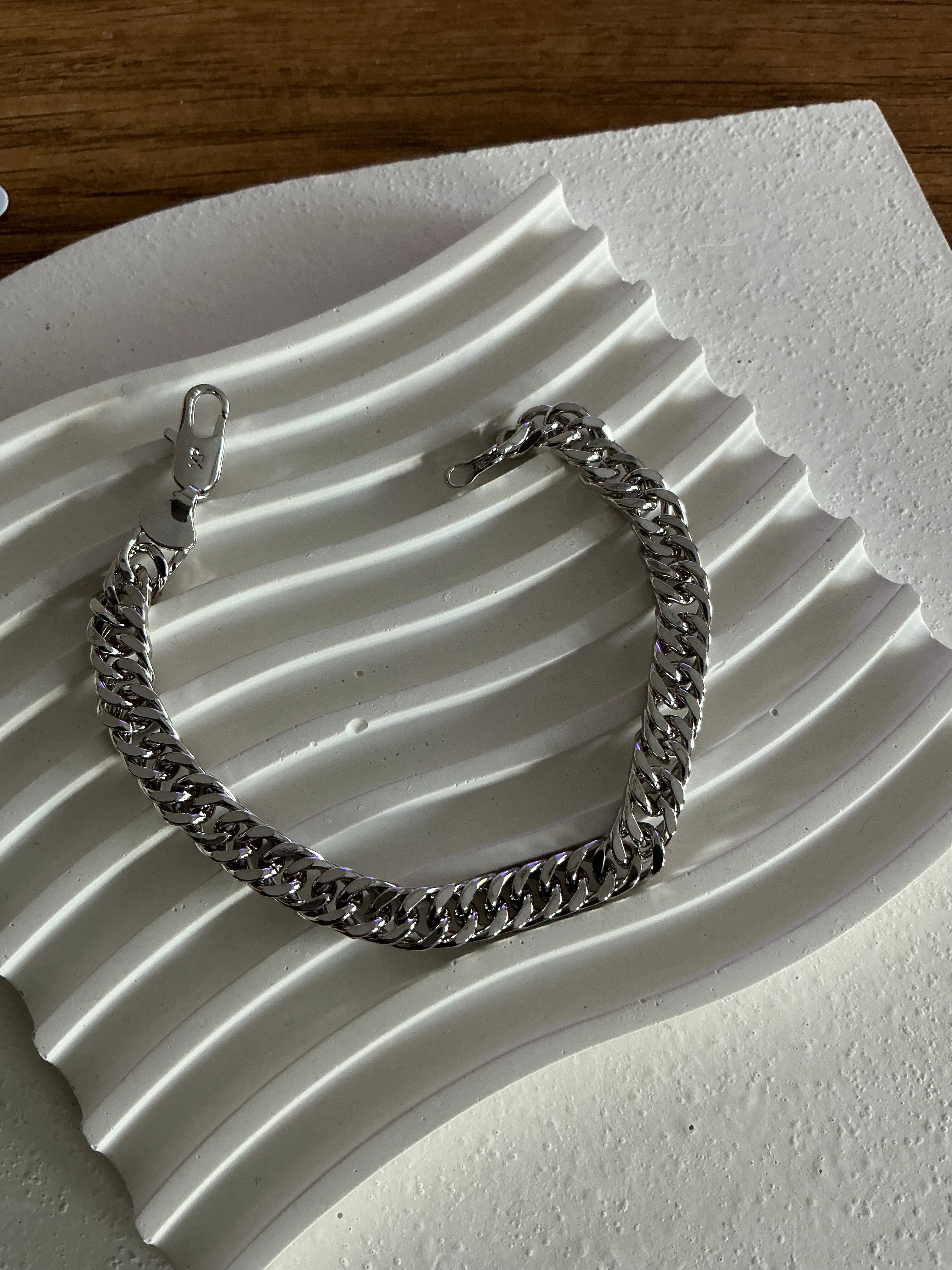 Kuyu Zincir Silver Bileklik