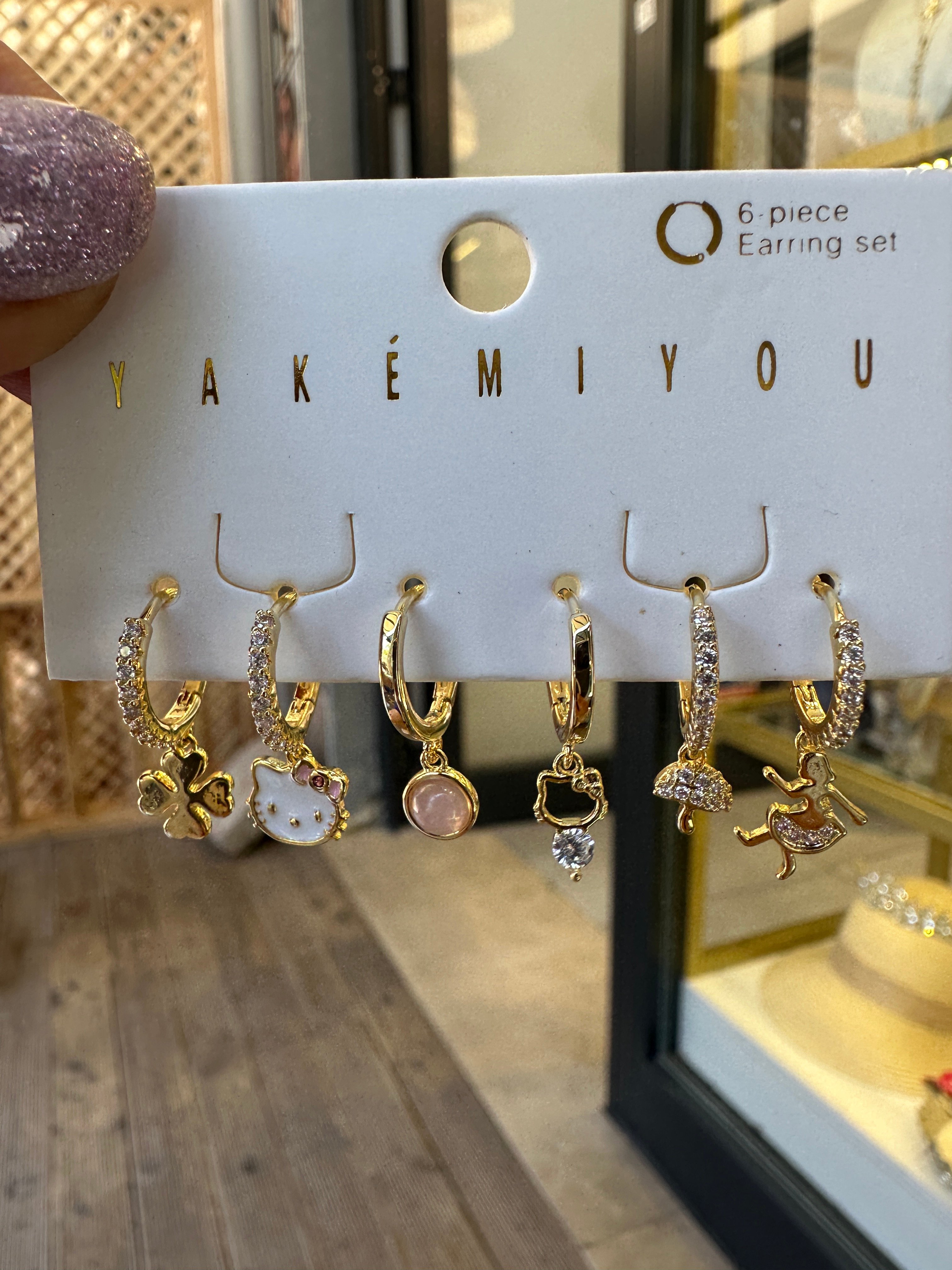 Özel Seri Miki 6 lı set Küpe