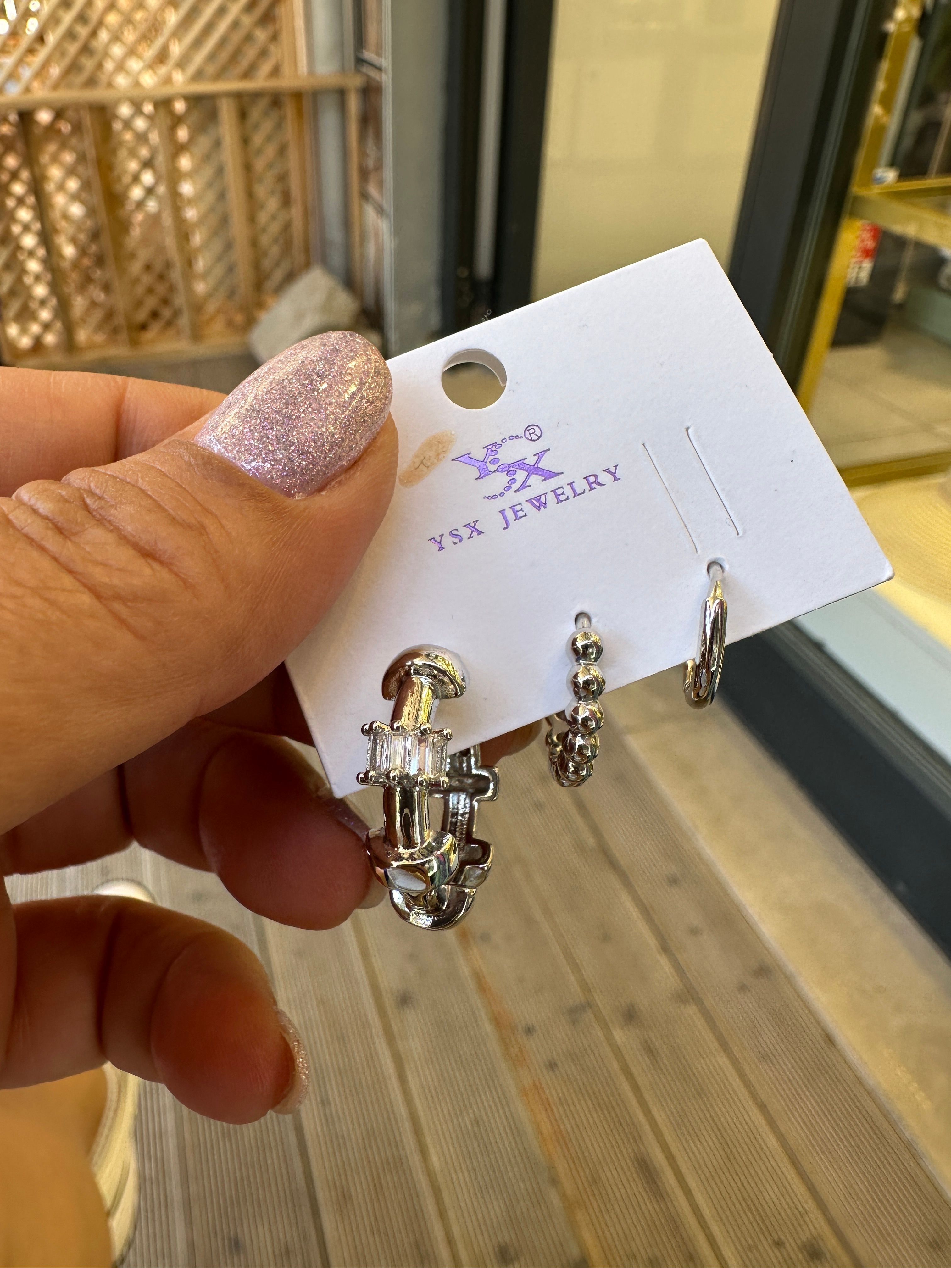 Özel Seri Silver Mers Set Küpe