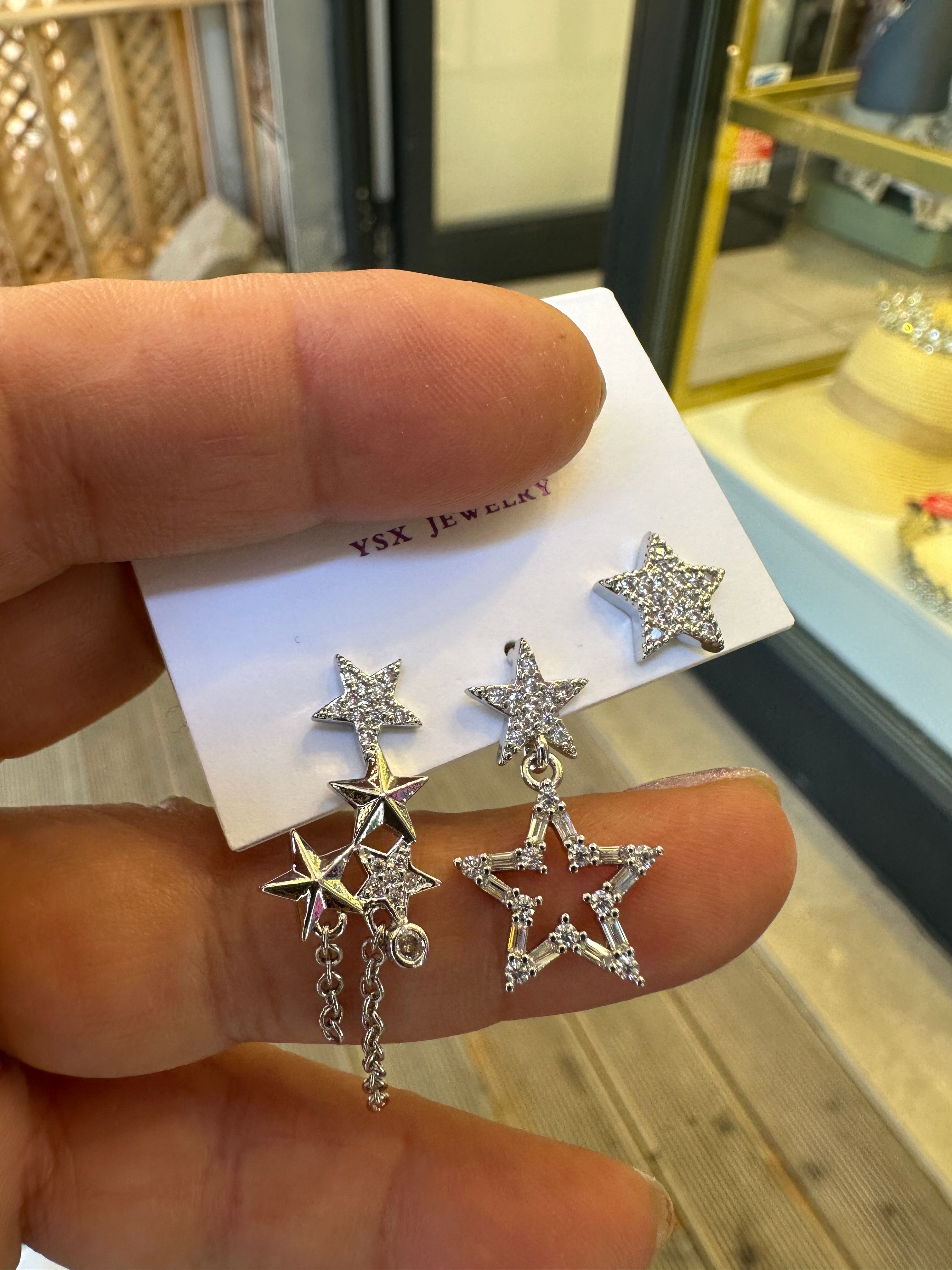 Özel Seri Silver Yıldızm Set Küpe