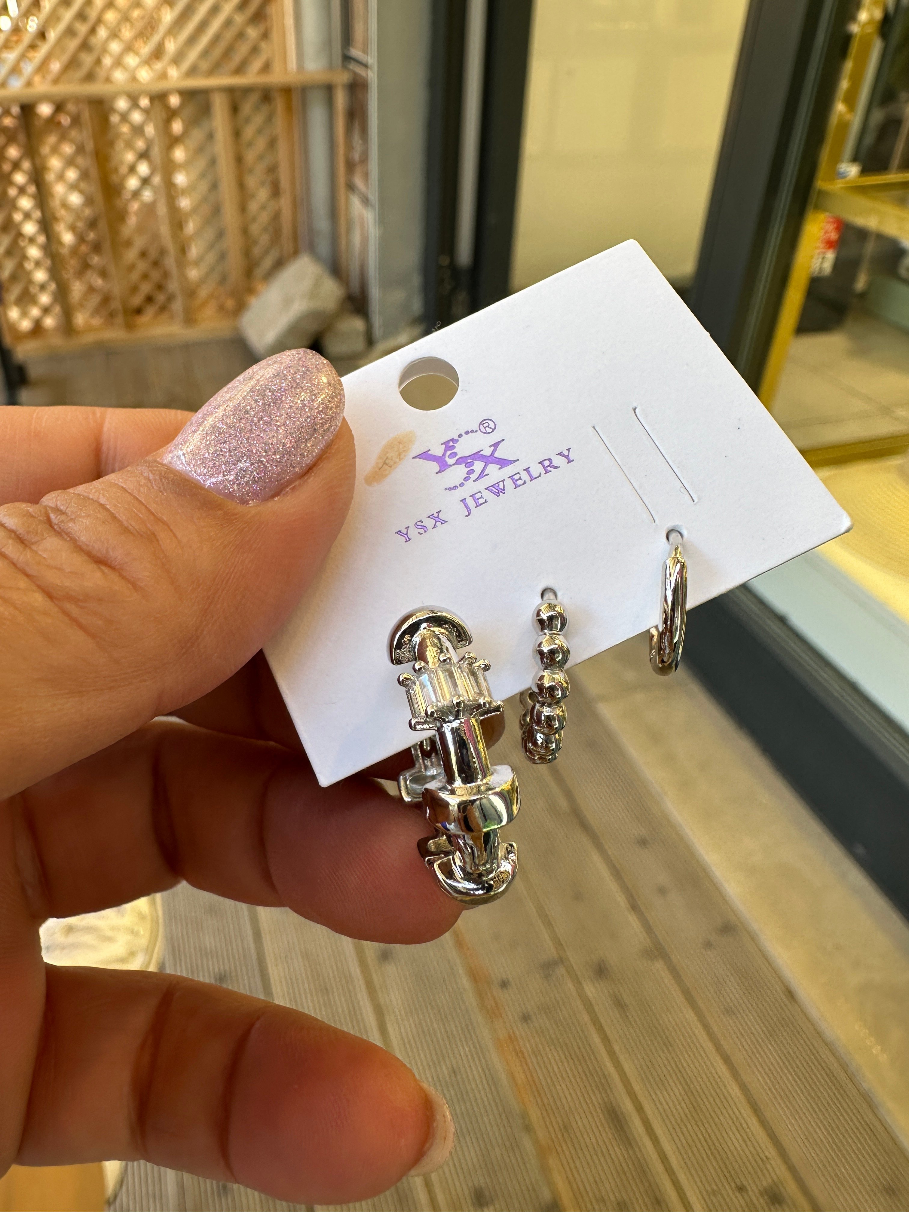 Özel Seri Silver Mers Set Küpe